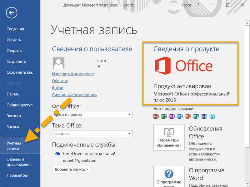 Microsoft Office Professional Plus версия 2016